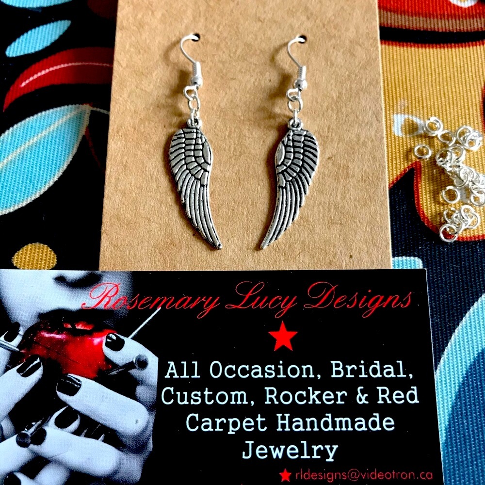5/$30 Supernatural Angel wing earrings Castiel fans